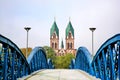 Herz-Jesu Cathedral in Freiburg, Germany Royalty Free Stock Photo