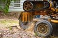 An Industrial Stump Grinding Machine Royalty Free Stock Photo