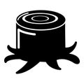 Stump icon, simple style Royalty Free Stock Photo
