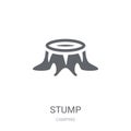 Stump icon. Trendy Stump logo concept on white background from c