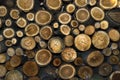Stump log texture Royalty Free Stock Photo