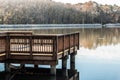 Stumpy Lake Fishing Pier in Virginia Beach Royalty Free Stock Photo