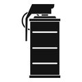 Stun grenade icon, simple style