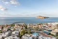 Stuning view from the old town over the Agia Marina at Platanias