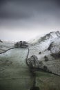 Stuning Winter landscape image of Chrome Hill and Parkhouse Hill