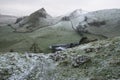 Stuning Winter landscape image of Chrome Hill and Parkhouse Hill