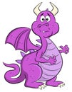 Stunned cartoon dragon