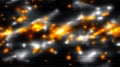 Vibrant Abstract Technology Background With Glowing Binary Patterns and Dynamic Nodes in Darkness Royalty Free Stock Photo