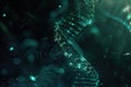 A stunning abstract backdrop showcases the intricate double helix structure of DNA surrounded by captivating colors and