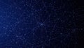 Abstract Blue Network Connection Background Royalty Free Stock Photo