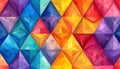 Vibrant Geometric Prism Background Royalty Free Stock Photo