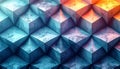 Abstract Geometric Gradient Cubes with Marble Texture Royalty Free Stock Photo