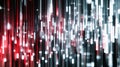 Abstract Digital Vertical Lines Background with Glowing Red and Blue Light Streams Data Flow 3D Rendering Royalty Free Stock Photo