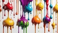 Stunning Abstract Food Art A Drip Paint Masterpiece Explores Culinary Creativity Through Visually Striking Textures and Royalty Free Stock Photo