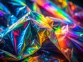 Stunning Abstract Rainbow Texture Background An Iridescent Plastic Film Creates a Vibrant EyeCatching Visual Effect for Royalty Free Stock Photo