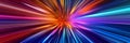 Stunning abstract spectral image. Mesmerizing 3D colorful abstract visualizations gives a feeling of heading towards the future or