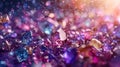 abstract vertical animation background with falling gemstones k d render