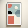 Stunning Abstract Wall Art - Dan Matutina Style - Light Teal And Red