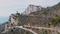 Breathtaking Aerial Views of the Ai-Petri Mountain and Church in Crimea