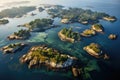 Aerial View of Scenic Archipelago, AI Generated