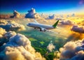 Stunning Aerial TiltShift Cloudscape Pristine 4K Image Ideal for Green Screen Compositions and Stunning Visual Effects Royalty Free Stock Photo