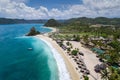 Stunning aerial view of a beautiful vacation destination, Lombok, Indonesia