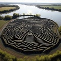 Sculptural Land Mazes: Exploring Earthworks And Serene Faces