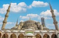 Stunning aerial view of the iconic Blue Mosque in Istanbul, Turkey Royalty Free Stock Photo