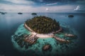 Stunning Aerial View of Lang Tengah Island in Terengganu, Malaysia. Perfect for Travel Brochures and Websites.