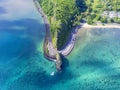 Stunning Aerial View Of Maconde Rocks On The Island Of Mauritius
