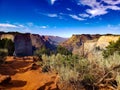 Stunning aerial view of majestic cliffs in Bryce Canyon National Park, Utah Royalty Free Stock Photo