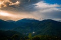 Stunning aerial view of a majestic Kanchenjunga mountain range view from Pelling Royalty Free Stock Photo