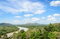 Stunning aerial view of Nature landscape in sunny day