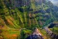 Stunning aerial view into Waimea Canyon, Kauai Royalty Free Stock Photo