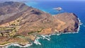 Stunning aerial views of Oahu Coast Royalty Free Stock Photo