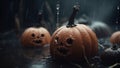 Halloween Pumpkin AI Art Generative