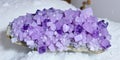 Stunning Amethyst Geode Cluster Purple Crystal Mineral Specimen Royalty Free Stock Photo