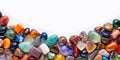 A Stunning Array of Polished Stones in Various Shapes Sizes and Colors Perfect for Design Inspiration and Crafts Royalty Free Stock Photo