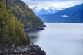 Mountain view from Juneau, Alaska Royalty Free Stock Photo