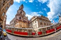 Stunning Baroque Saint Nicholas Church at the Mala Strana district. Prague, Czech Republic