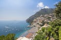 Stunning beach on Amalfi coast, Positano, Italy Royalty Free Stock Photo