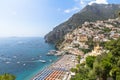 Stunning beach on Amalfi coast, Positano, Italy Royalty Free Stock Photo