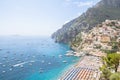 Stunning beach on Amalfi coast, Positano, Italy Royalty Free Stock Photo