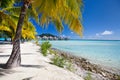 Stunning beach on Bora Bora Royalty Free Stock Photo