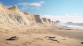 Sand Cliffs: Post-apocalyptic Landscapes With Hyperrealistic Marine Life