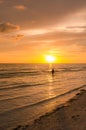 Stunning beach sunset Royalty Free Stock Photo