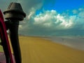 Driving the stunning beaches of Fraser Island, Australia Royalty Free Stock Photo