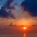 Stunning Beautiful Sunrise over the sea Royalty Free Stock Photo