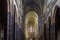 Stunning beauty of architecture. Gothic Catholic Cathedral of St. Vitus, Wenceslas and Vojtech in Prague Castle Royalty Free Stock Photo