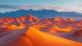 Desert panaromic view landscape. AI generated art